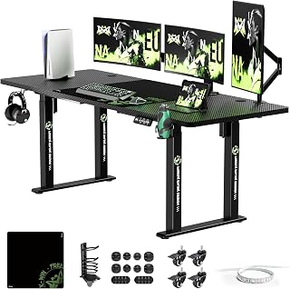 X-Win 71" Electric Standing Desk, 4-Leg Height Adjustable Gaming Desk